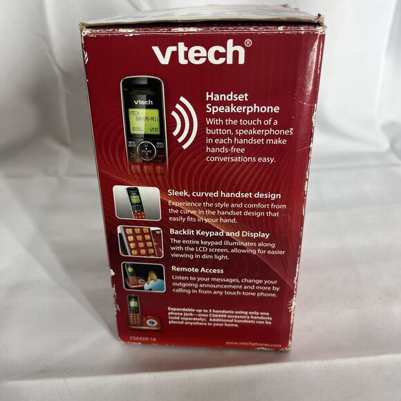VTech CS6529-26 DECT 6.0 Phone Answering System with Caller ID/Call Red - Picture 9 of 9